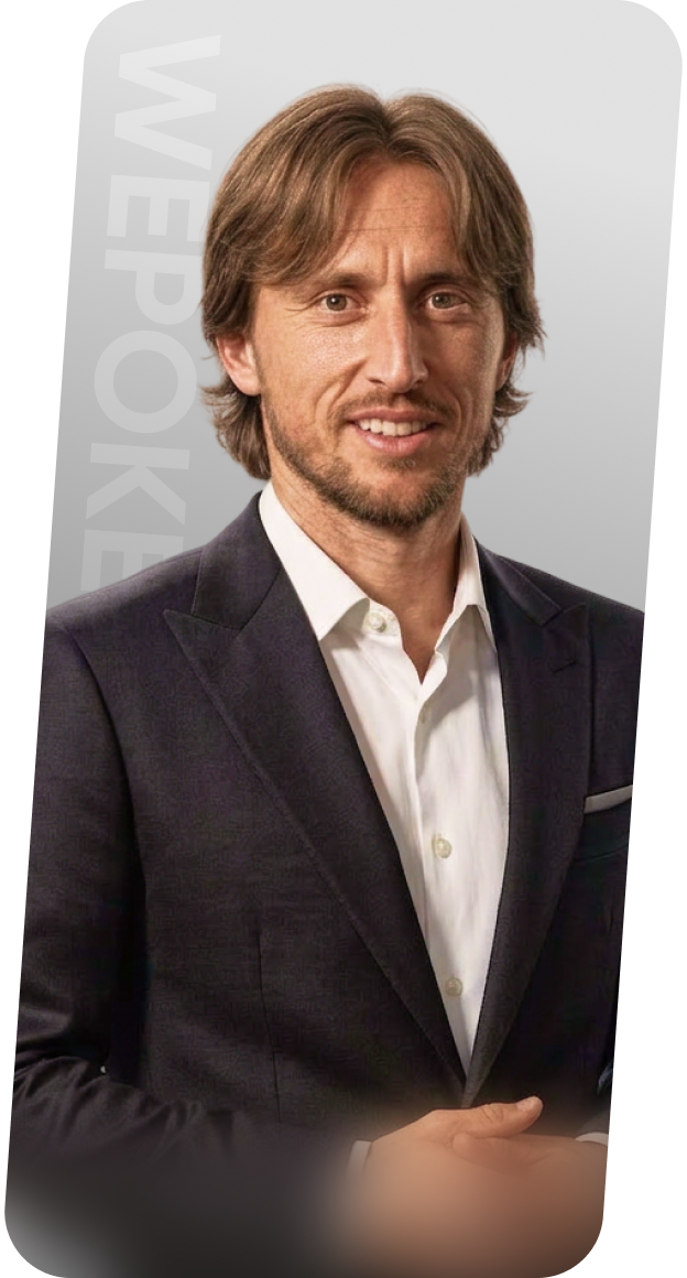 Luka Modrić - WePoker扑克品牌代言人